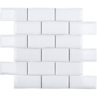 мозаика Metro White Glossy 45х95