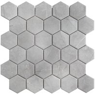 мозаика Hexagon Small Marble Grey Matt 51x59
