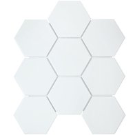 мозаика Hexagon Big White Matt 95x110