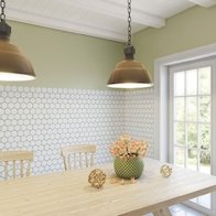 мозаика Hexagon Big White Matt 95x110