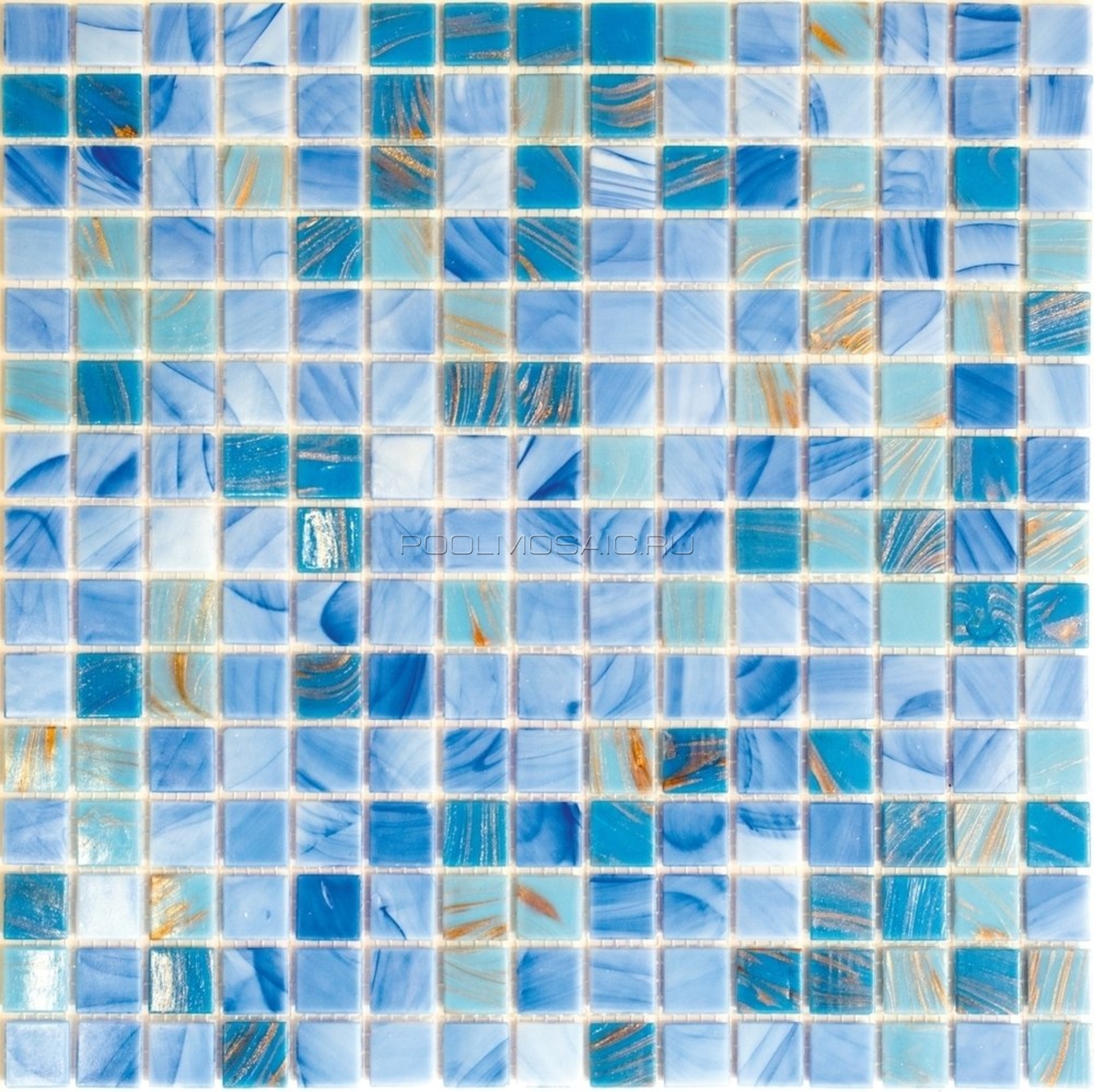 Мозаика стеклянная Satin Blue